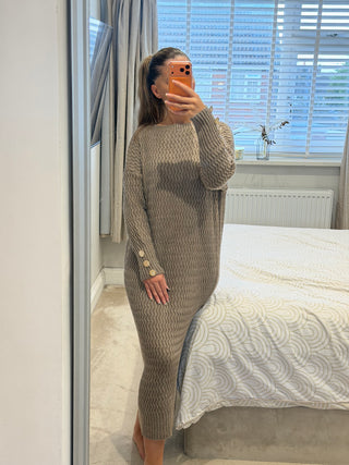 Cable Button Knit