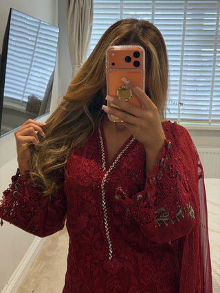 Maria Lace Rose Red x