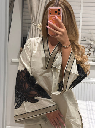 Flora Co Ord Beige