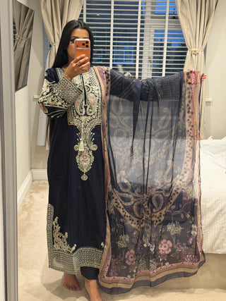 Ethnc Kaftan Navy x