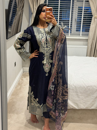 Ethnc Kaftan Navy x