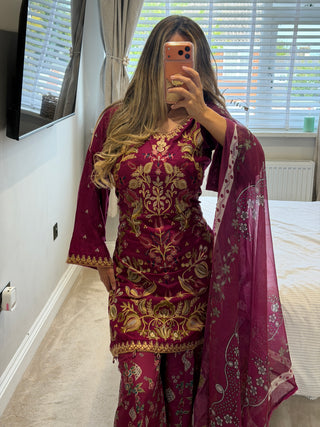 Khadi Print Pink x