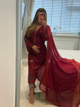 Maria Lace Rose Red x
