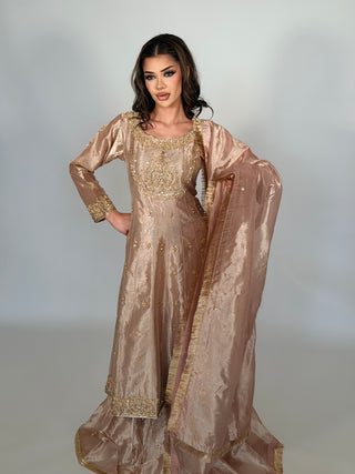 Royale Lengha Rose Gold
