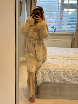 Maxi Cardi Beige